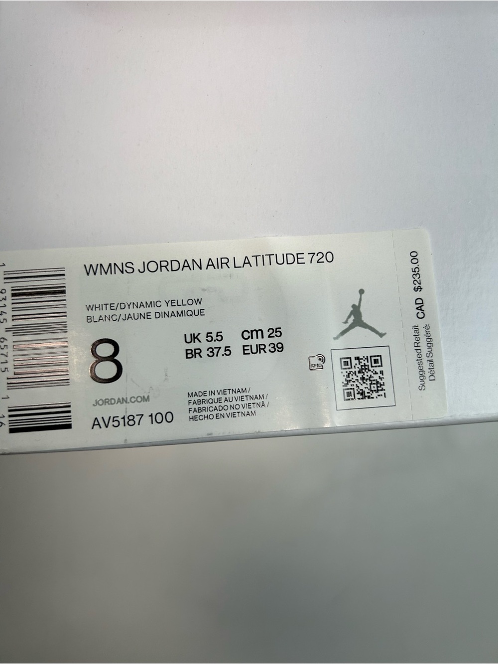 Nike Air Jordan Latitude 720 - White / Aqua / Concord - Size 8 US - Picture 8 of 11